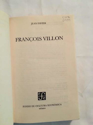Jean Favier Francois Villon (Usado)