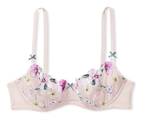 Bra Encaje Bordado Victoria's Secret 32d