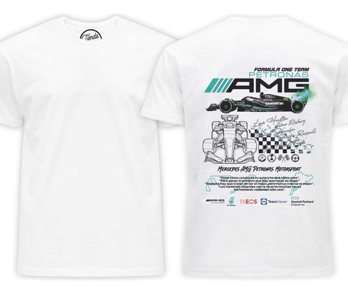 Playera Mercedes Amg Petronas F1 Poster Aesthetic T-shirt