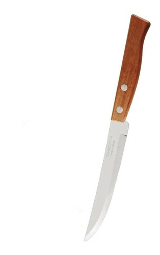 8 Cuchillo Asado Liso Tramontina Mango Madera
