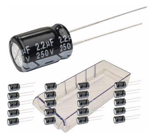Capacitor Eletrolitico 2,2uf X 250v Envio Imediato