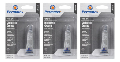 Permatex Set Of 3 Dielectric Tune-up Grease Tube 3 X .33 Ssg