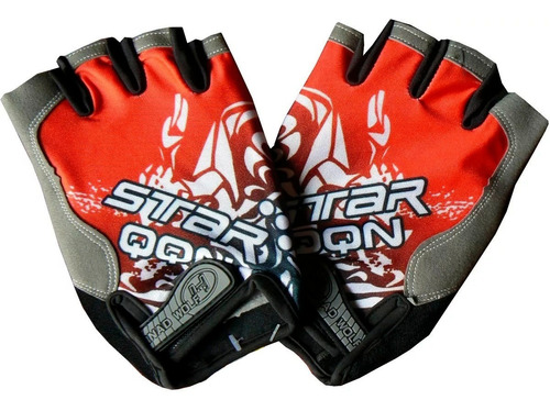 Guantes Bicicleta Moto 1/2 Dedo Gel Rnad Wolf En Fas Motos