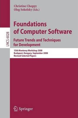 Libro Foundations Of Computer Software: Future Trends And...