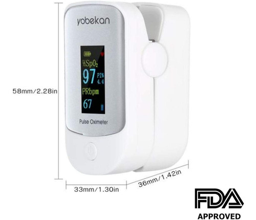 Imagen 7 de 9 de 3 Pack Oxímetro Pulso Dedo Hospitalario Hogar Deportivo Oled