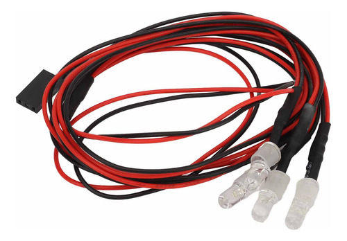 Kit De Luces Rc De Silicona, 5 Unidades, 7,4 V, 5 Mm, 2 Led