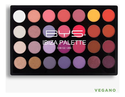 Paleta De Sombras 28 Colores Ibiza Bys