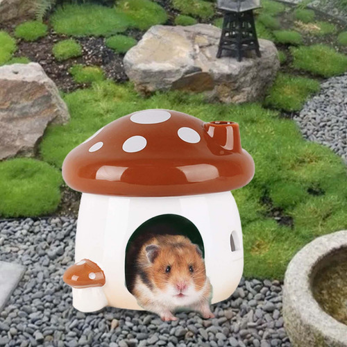 Hámster Escondite Casas Nido Para Dormir Jerbo L Marrón