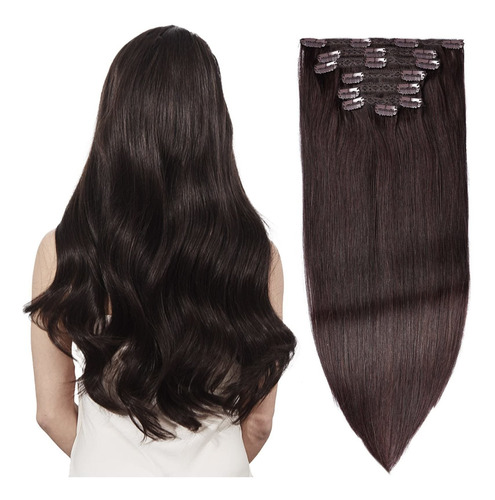 Diyomo Extensiones De Cabello Humano Real Remy Con Clip, Col