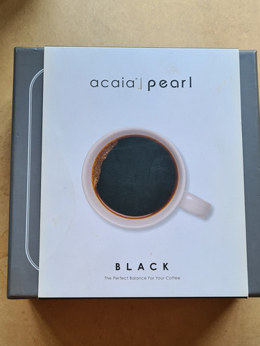 Balanza Acaia Pearl Negra Digital Recargable Barista Cafe