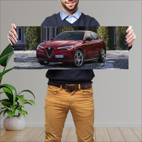 Cuadro 30x80cm Auto 2021 Alfa Romeo Stelvio 6c V 468