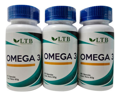 Omega 3 ( Colesterol ) Pack 3 Unidades 180 Capsulas 