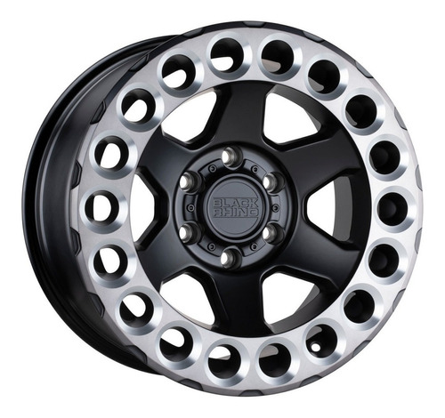 Rin Black Rhino Odessa Negro Y Plata 17x9.5 6x139 Offset -18