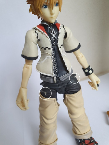 Kingdom Hearts Ii Roxas Play Arts Figure Original Completo (Usado)