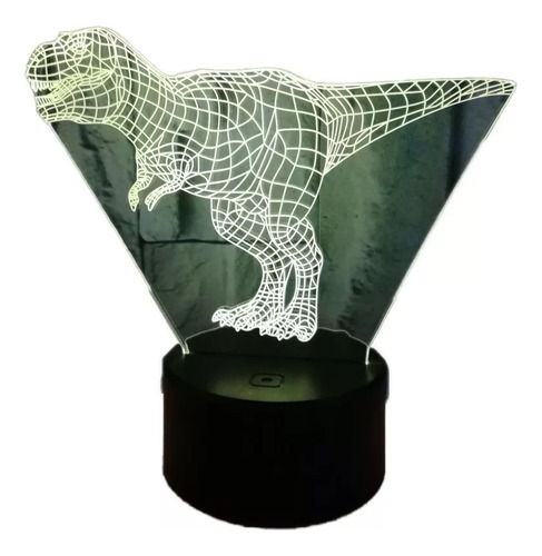 Dinosaurio 3d Night Light Ambiente Decorativo Luz Led