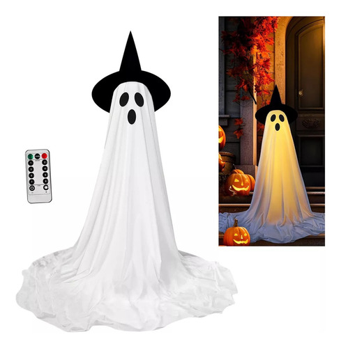 Lámpara Fantasma De Tela Blanca Lámpara Halloween 165x30cm