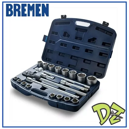 Juego Llaves Tubo Bremen Encastre 3/4 - 21 Piezas 5909 Dgm