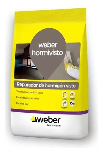 Weber Hormivisto 10 Kg Reparador De Homigon Visto