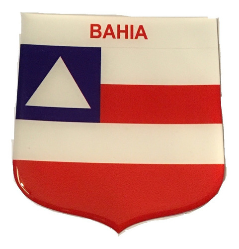 Adesivo Resinado Em Escudo Da Bandeira Do Estado Da Bahia