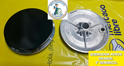 Imagen 1 de 12 de Quemador Con Tapa Whirlpool Acros Defendi Gde 4 Estufa