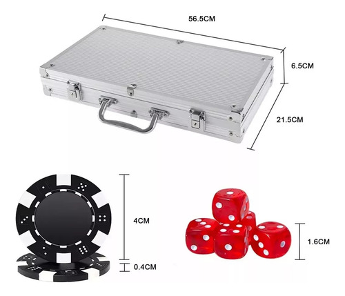 500 Pcs Fichas De Póquer Para Juego De Mesa