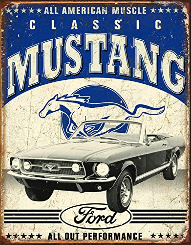 Cartel Ford Mustang Vintage Usa
