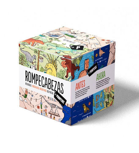 2 Rompecabezas (bifaz Mundi-universo + 1 Bifaz Dinosaurios)