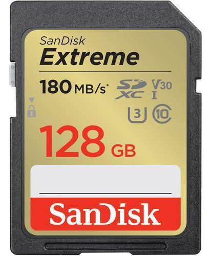 Cartão Memória Extreme Sd Xc 128gb Uhs-i 180mb/s