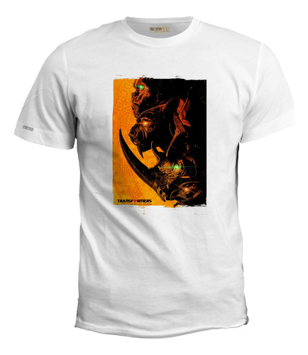 Camiseta Estampada Transformers Fondo Amarillo Hombre Irk  