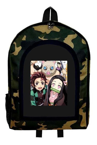 Mochila Camuflada Demon Slayer Modelo 94