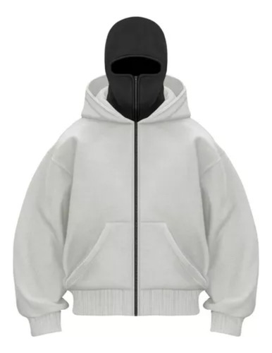 Chaqueta Polar Con Capucha Y Cremallera, Sudadera De Doble C