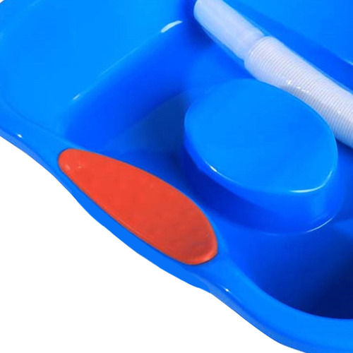 Fregadero De La Bandeja De La Tina Del Lavabo Del Pelo Azul
