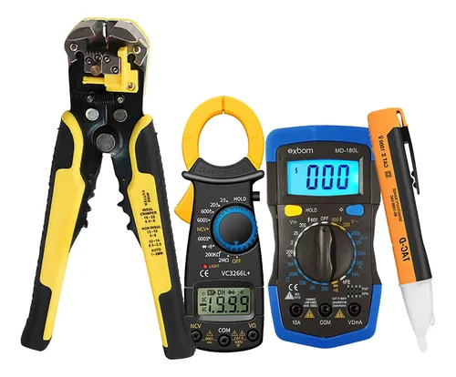 comprar Multimetro Digital Amperimetro Desencapador + Caneta Tensão