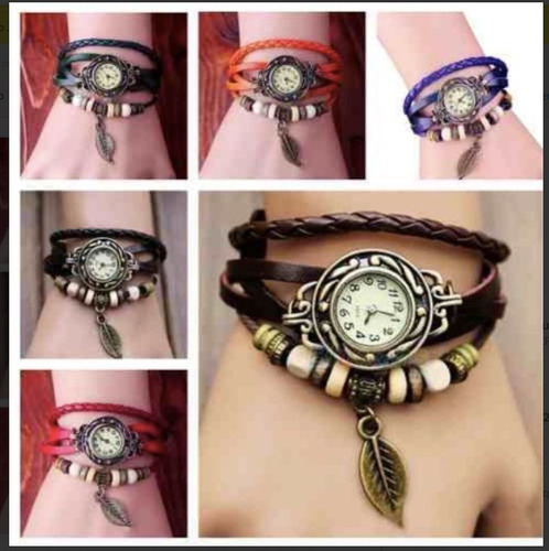 Reloj De Pulsera Vintage Varios Colores. El Mejor Precio!!!