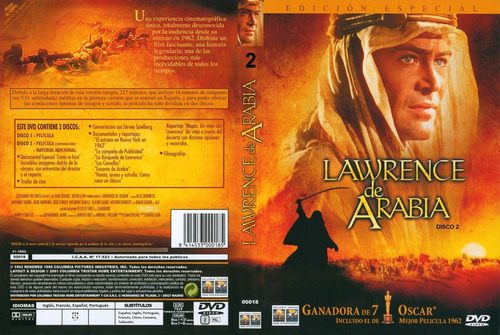 Lawrence De Arabia - Peter O´toole - Alec Guinness (2 Dvds)