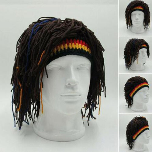 Pelucas Tejidas Con Gorro For Barba (1 #mold), Estilo Rasta