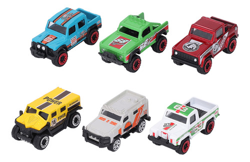 Set Alloy Cars De 6 Unidades, Simulación De Carreras De Alta