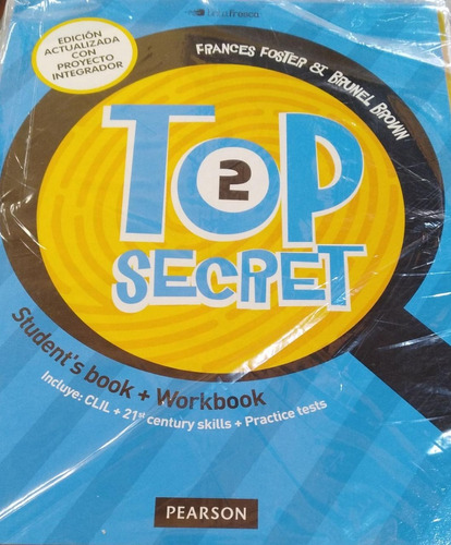 Imagen 1 de 2 de Top Secret 2 Students + Workbook | Tinta Fresca Pearson 2019