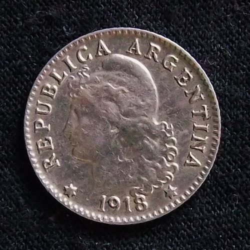 Argentina 5 Centavos 1918 Excelente Cj 149