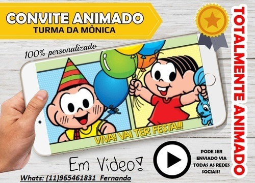 Imagem 6 de 8 de Convite Animado Para Festa!!