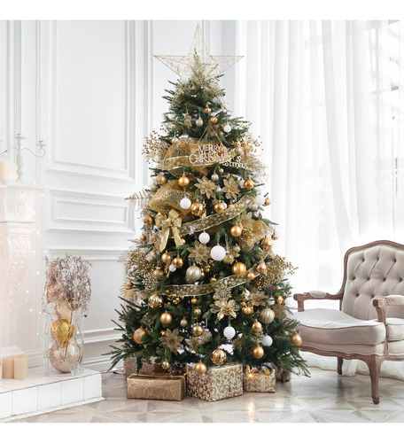 Juego De 87 Adornos Inastillables Para Árbol De Navidad Dora