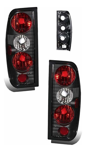 Sppc Black Euro Tail Light Assembly Para Nissan Frontier