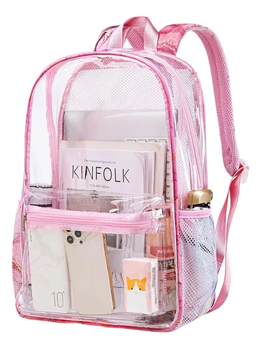 Mochila tornasol transparente sale