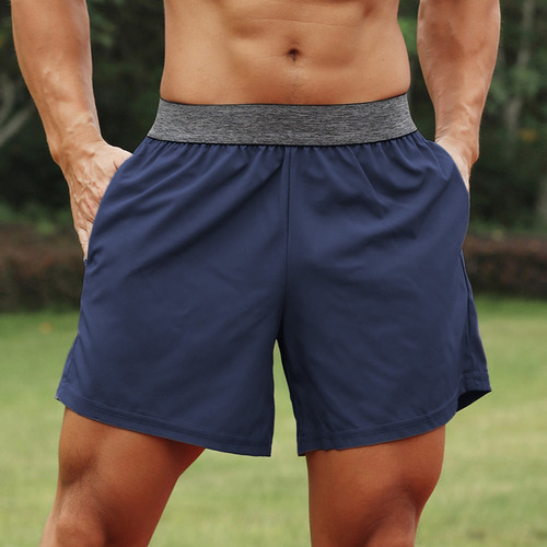 Shorts Deportivos Para Hombre, Toalla Con Bolsillo Elástico