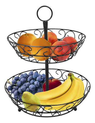 Sorbus 2-tier Countertop Basket Basket Holder & Decorative