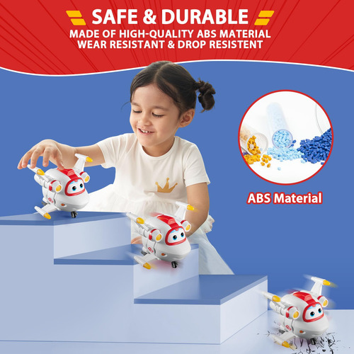 Figura De Acción Super Wings Supercharged Tobot Astro 5 Pulg