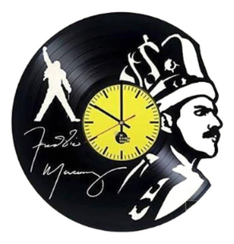 Reloj Corte Laser 0726 Queen Con Corona Y Freddie Mercury