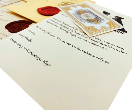 Kit De Cartas De Aceptación Para Aspirantes A Magos