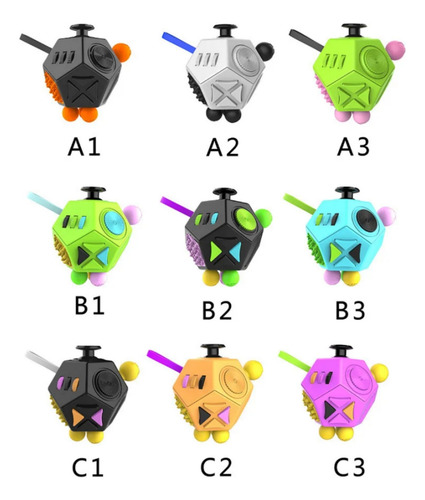 .s Juguetes Antiestrés En Forma De Cubo 3d De 2 Piezas
