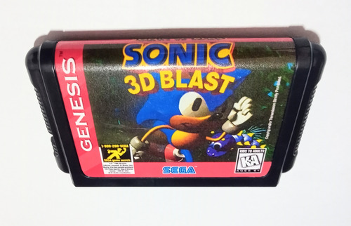 Cartucho Juego Sonic 3d Blast Sega Genesis 16 Bits